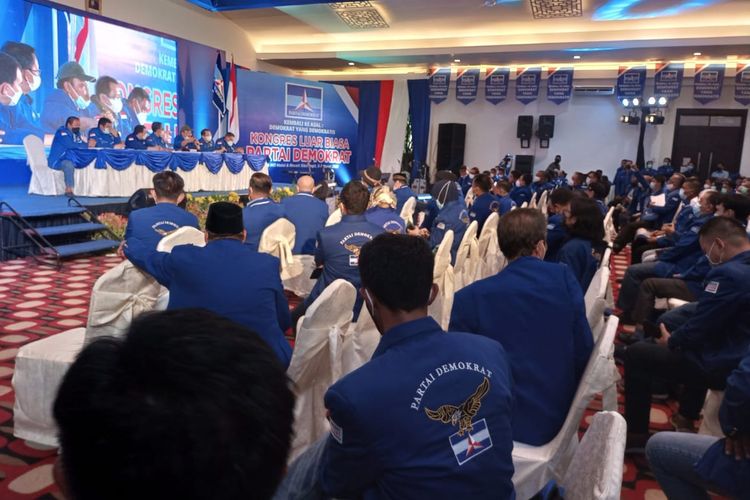 Moeldoko Sampaikan Sambutan Lewat Telepon Setelah Terpilih Ketum Demokrat Versi KLB, Pendukung AHY Sebut Ilegal